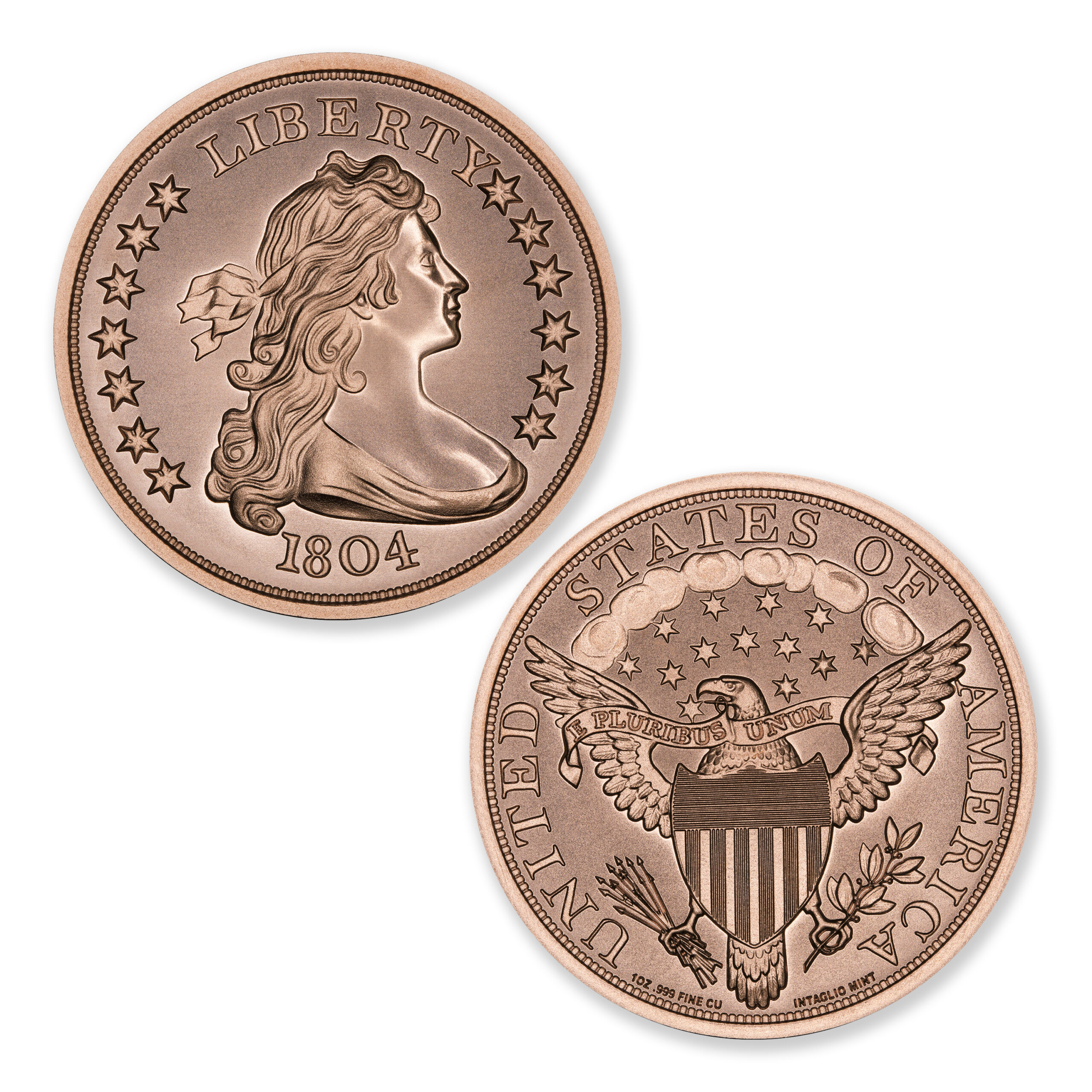 MODERN U.S. COIN TRIBUTES - 1804 DOLLAR - 1OZ - 39MM