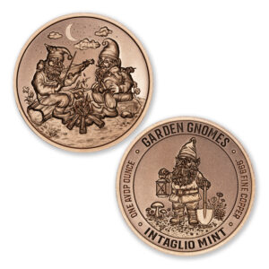 GARDEN GNOMES SERIES - CAMPFIRE COMPANIONS - 1OZ - 39MM