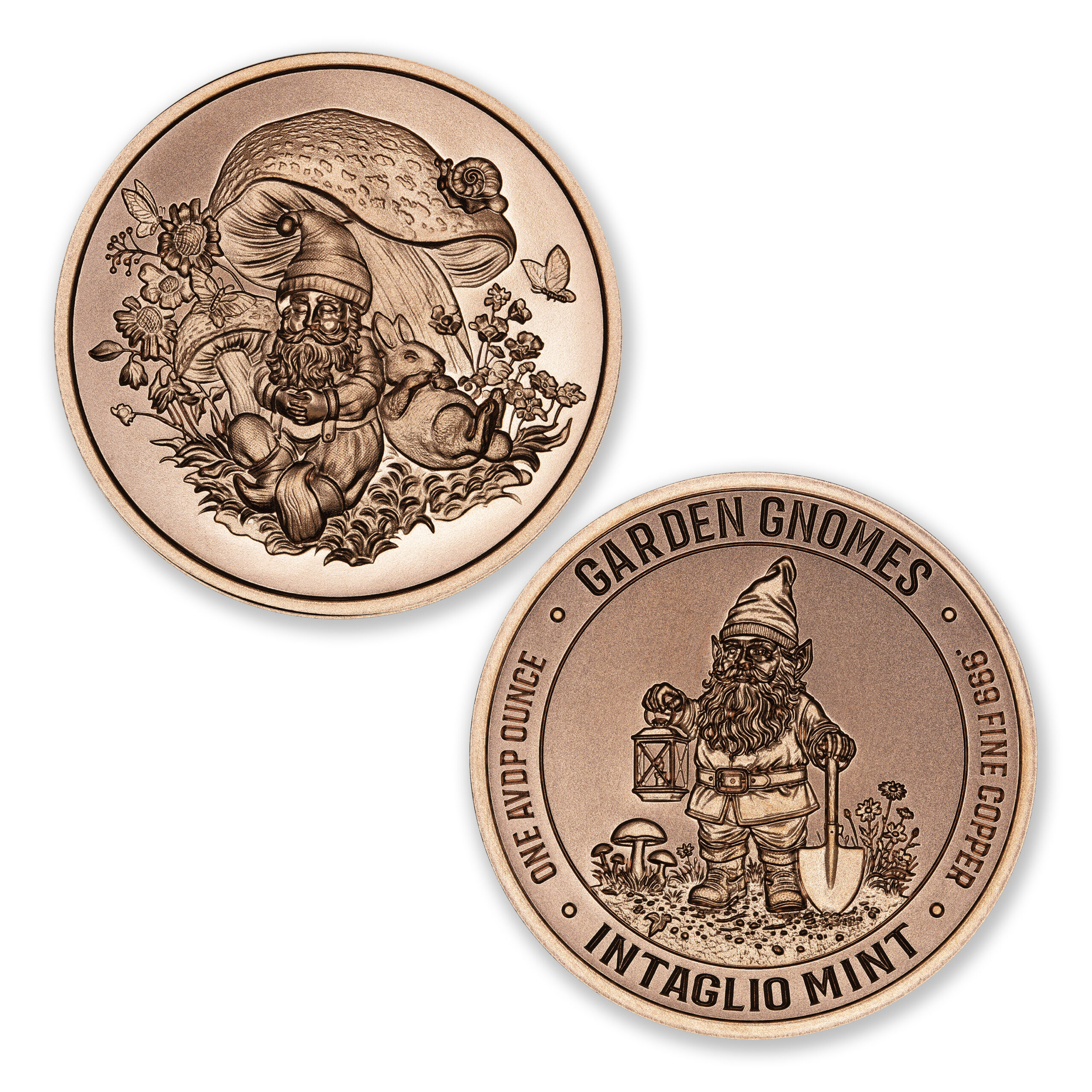 GARDEN GNOMES SERIES - WOODLAND NAPTIME - 1OZ - 39MM