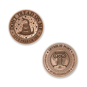 DON'T TREAD ON ME / LIVE FREE OR DIE - 1/2OZ - 39MM