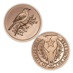SPIRIT OF THE LONE STAR SERIES - NORTHERN MOCKINGBIRD - 1OZ - 39MM